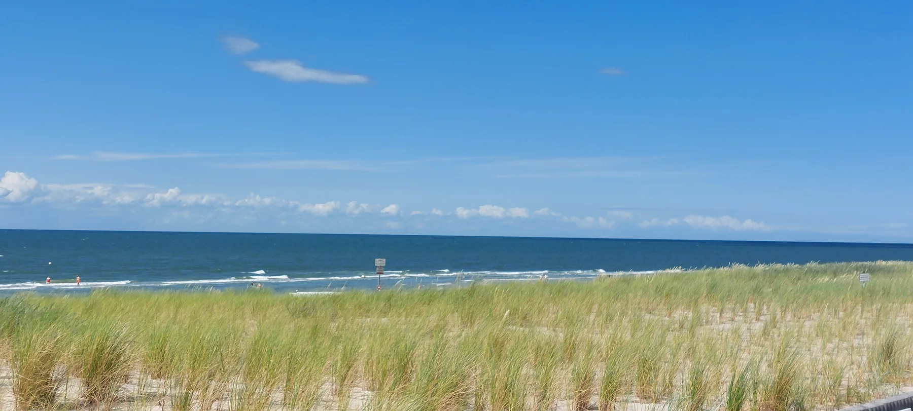 Dünen, Strandhafer und blaues Meer